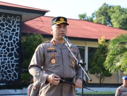 Peringati Hari Buruh Internasional Kapolres Ende Pimpin Apel Siaga 
